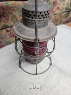 Vintage Nickle Plate Railroad Red Lantern NKP Adlake Kerosene