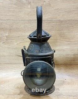 Vintage Original Railroad Lantern Antique collectible kerosene oil Railway lamp