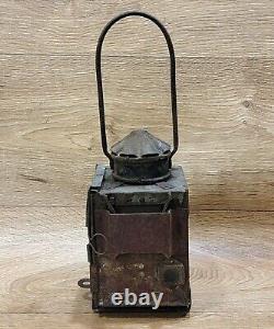 Vintage Original Railroad Lantern Antique collectible kerosene oil Railway lamp