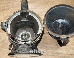 Vintage Original Railroad Lantern Antique collectible kerosene oil Railway lamp