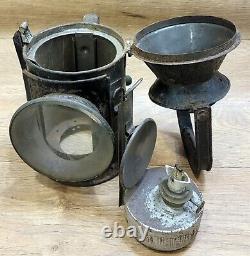 Vintage Original Railroad Lantern Antique collectible kerosene oil Railway lamp