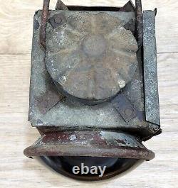 Vintage Original Railroad Lantern Antique collectible kerosene oil Railway lamp