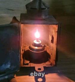 Vintage Original Railroad Lantern Antique collectible kerosene oil Railway lamp