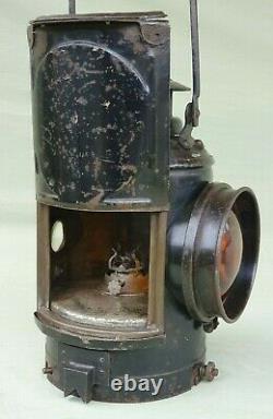 Vintage Original The Adlake Non Sweating Lamp Railway Signal Lamp