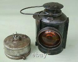 Vintage Original The Adlake Non Sweating Lamp Railway Signal Lamp