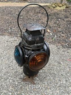 Vintage PRR Pennsylvania Railroad Adlake Model 1284 Non-Sweating Switch Lamp M