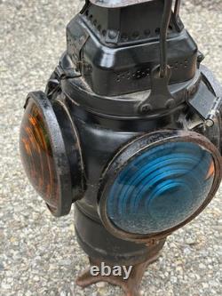Vintage PRR Pennsylvania Railroad Adlake Model 1284 Non-Sweating Switch Lamp M