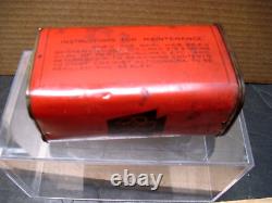Vintage Pennsylvania Railroad Medical Kit- Red Tin Box, Never Opened Circa 1910