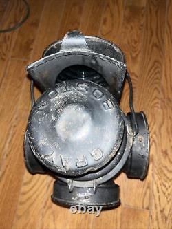 Vintage Peter Gray And Sons Railroad Switch Lamp Lantern
