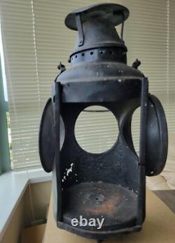 Vintage Piper Toronto Railroad Lantern Railway Caboose Lamp Frame