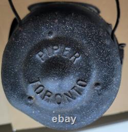 Vintage Piper Toronto Railroad Lantern Railway Caboose Lamp Frame