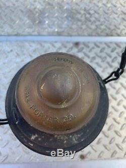Vintage Porter Brass Top Bellbottom Railroad Lantern