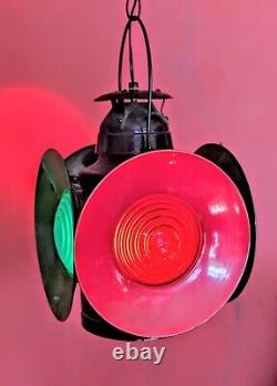 Vintage RAILROAD SWITCH LAMP B&O RR Scott Los Angeles USA Electrified