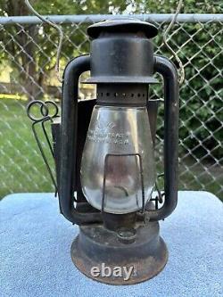 Vintage RAYO Pony Railroad Lantern No. 21 Cold Blast With Clear Globe Red Eye