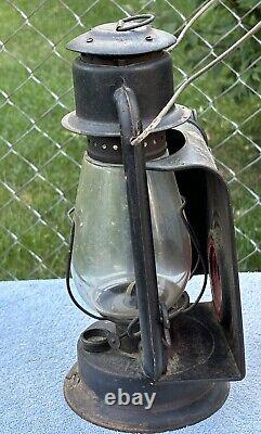 Vintage RAYO Pony Railroad Lantern No. 21 Cold Blast With Clear Globe Red Eye