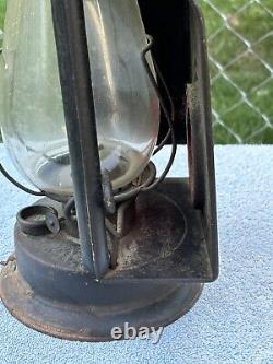 Vintage RAYO Pony Railroad Lantern No. 21 Cold Blast With Clear Globe Red Eye