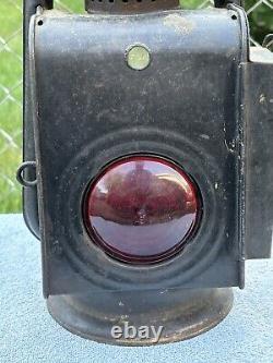 Vintage RAYO Pony Railroad Lantern No. 21 Cold Blast With Clear Globe Red Eye