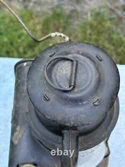 Vintage RAYO Pony Railroad Lantern No. 21 Cold Blast With Clear Globe Red Eye