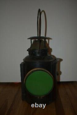 Vintage ROCK ISLAND RR RAILROAD LINES ADLAKE NONSWEATING SIGNAL LANTERN LAMP