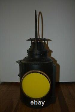 Vintage ROCK ISLAND RR RAILROAD LINES ADLAKE NONSWEATING SIGNAL LANTERN LAMP