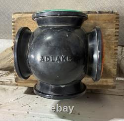 Vintage Railroad Adlake 4 Way Signal Lamp / Switch Lantern with Lenses