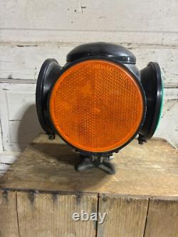 Vintage Railroad Adlake 4 Way Signal Lamp / Switch Lantern with Lenses