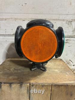 Vintage Railroad Adlake 4 Way Signal Lamp / Switch Lantern with Lenses