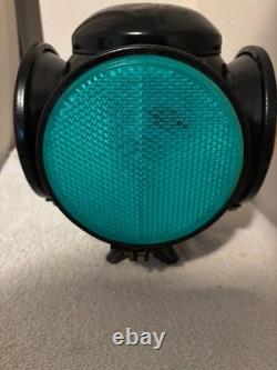 Vintage Railroad Adlake 4 Way Signal Lamp with Lenses