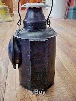 Vintage Railroad Adlake Lantern Embossed UP Union Pacific Semaphore Lamp