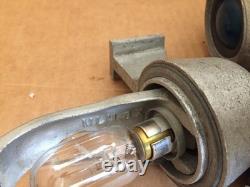 Vintage Railroad Caboose Marker Light Lamp- Attributed Pyle National Glass