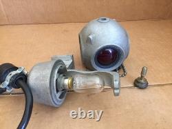 Vintage Railroad Caboose Marker Light Lamp- Attributed Pyle National Glass