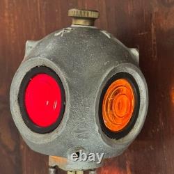 Vintage Railroad Caboose Marker Light Lamp Attributed Pyle National WORKS