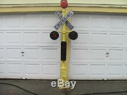 Vintage Railroad Crossing Signal with lights & bell