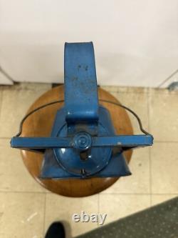 Vintage Railroad Dietz Acme Inspector Lamp Blue No. 20 Globe