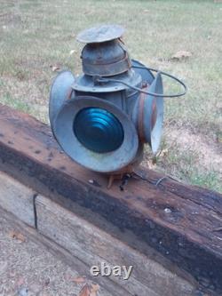 Vintage Railroad Handlan Marker Lamp Train Lantern 16 STL B&M RR