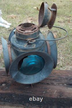 Vintage Railroad Handlan Marker Lamp Train Lantern 16 STL B&M RR
