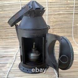 Vintage Railroad Lantern Antique Collectible Kerosene Oil Railway Lamp