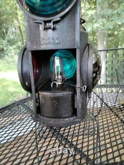 Vintage Railroad Lantern CNR PIPER MONTREAL Switch Stand Signal Lamp