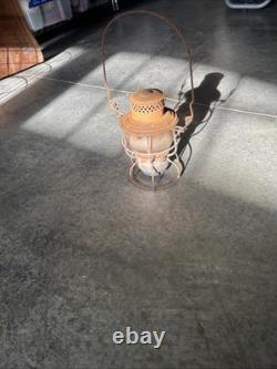 Vintage Railroad Lantern Chicago & North Western