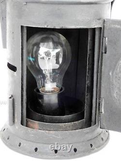 Vintage Railroad Lantern Electric Plug in Indian Rail Lamp Switch 4 Way Signal