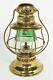 Vintage Railroad Lantern Lamp PRESENTATION TWO COLOR GLOBE BELL BOTTOM DIETZ