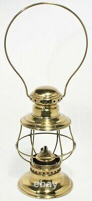 Vintage Railroad Lantern Lamp PRESENTATION TWO COLOR GLOBE BELL BOTTOM DIETZ