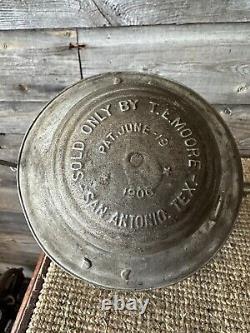 Vintage Railroad Lantern T. L. Moore San Antonio Texas