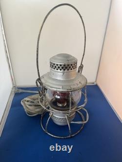 Vintage Railroad Lantern UPRR Union Pacific Red Lamp Adams Westlake