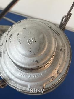 Vintage Railroad Lantern UPRR Union Pacific Red Lamp Adams Westlake