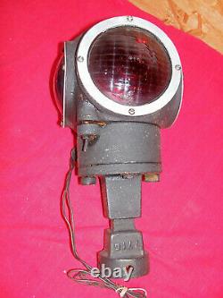 Vintage Railroad Light WRRS Co Type 1870 Electric Switch Lamp PC Train Railway