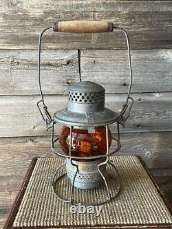 Vintage Railroad/Railway C. P. R. Lantern Orange Adlake Kero Globe