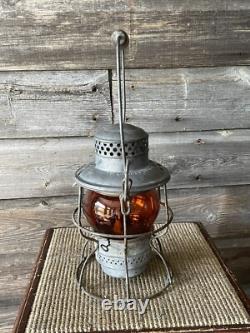 Vintage Railroad/Railway C. P. R. Lantern Orange Adlake Kero Globe