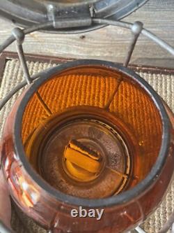 Vintage Railroad/Railway C. P. R. Lantern Orange Adlake Kero Globe