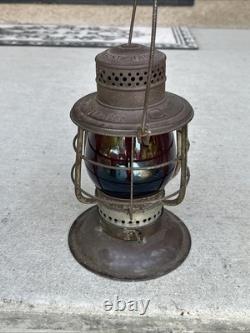 Vintage Railroad/Railway G. T. R Lantern E. T. Wright Lantern Red Globe